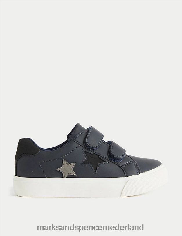 Marks & Spencer kinderen riptape-trainers marine mix schoenen N8VZP8386