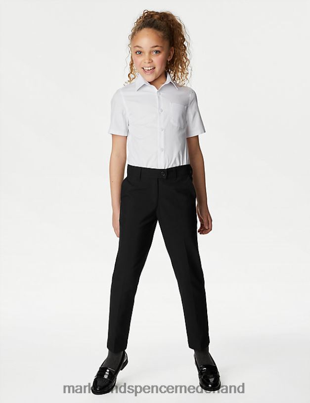 Marks & Spencer kinderen 2-delige schoolbroek met skinny pijpen zwart kleding N8VZP9249