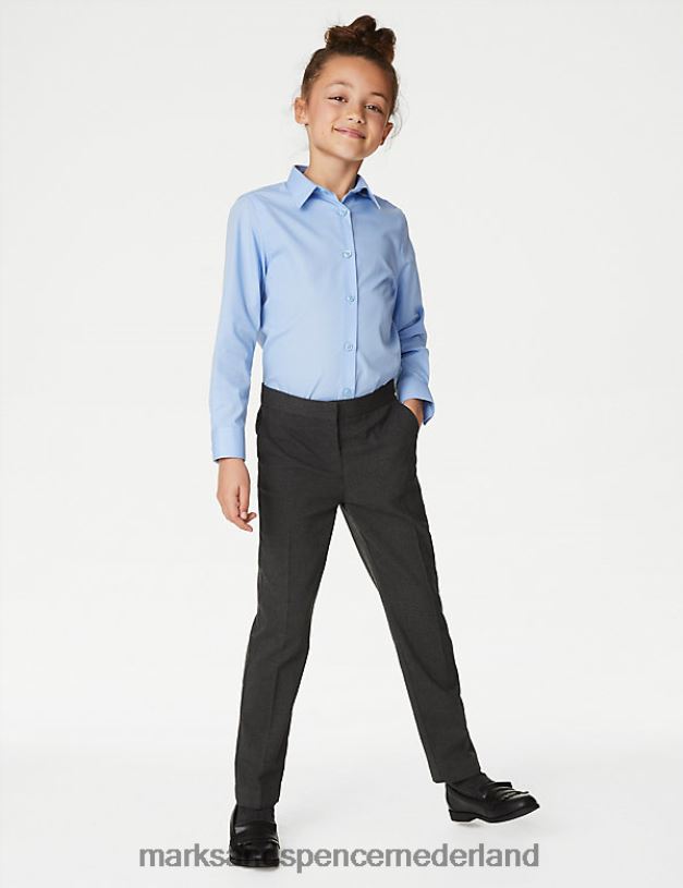 Marks & Spencer kinderen Schoolbroek met smalle pijpen grijs kleding N8VZP9347