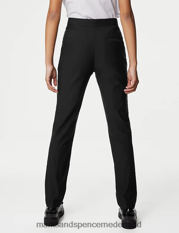 Marks & Spencer kinderen super skinny schoolbroek met extra stretch zwart kleding N8VZP9240