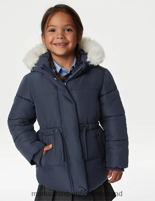 Marks & Spencer kinderen Stormwear parka met capuchon marine kleding N8VZP9002