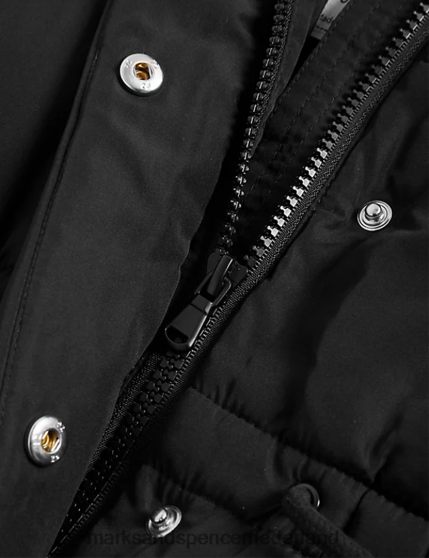 Marks & Spencer kinderen Stormwear parka met capuchon zwart kleding N8VZP9279