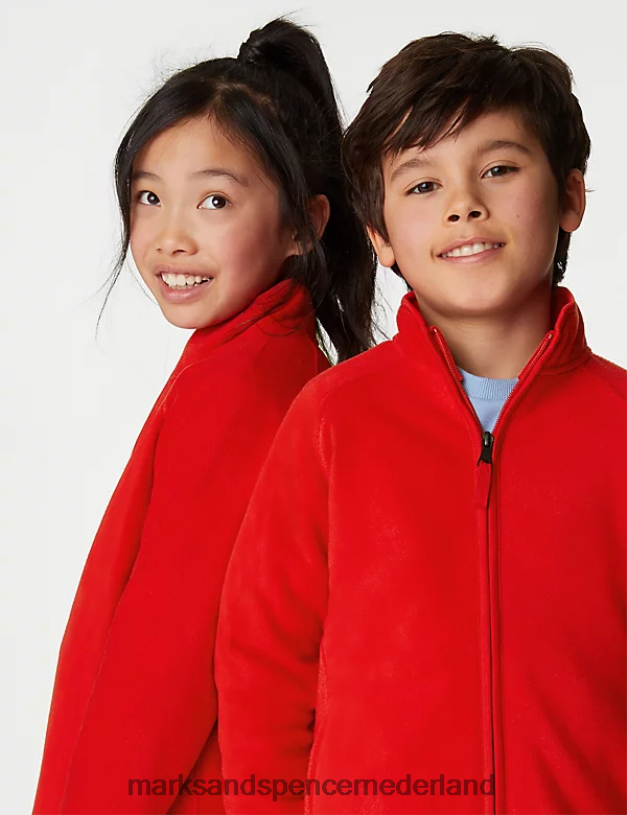 Marks & Spencer kinderen fleecejack chili kleding N8VZP8140