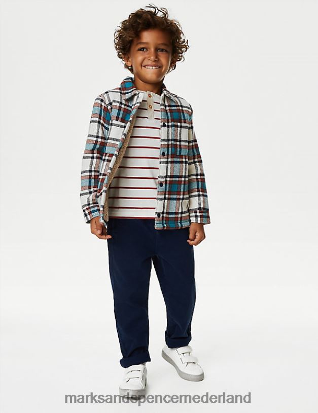 Marks & Spencer kinderen geruite shaket van puur katoen multi kleding N8VZP7954