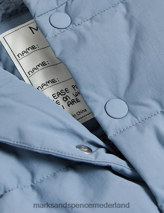 Marks & Spencer kinderen gewatteerd stormwear gilet staal blauw kleding N8VZP8494