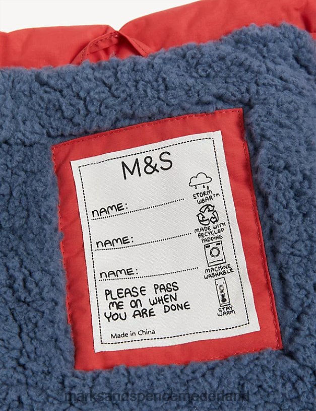Marks & Spencer kinderen gewatteerd stormwear gilet steen kleding N8VZP8217