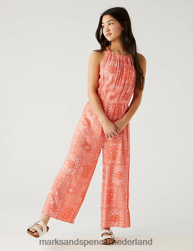 Marks & Spencer kinderen Jumpsuit met bandanaprint koraal kleding N8VZP9892