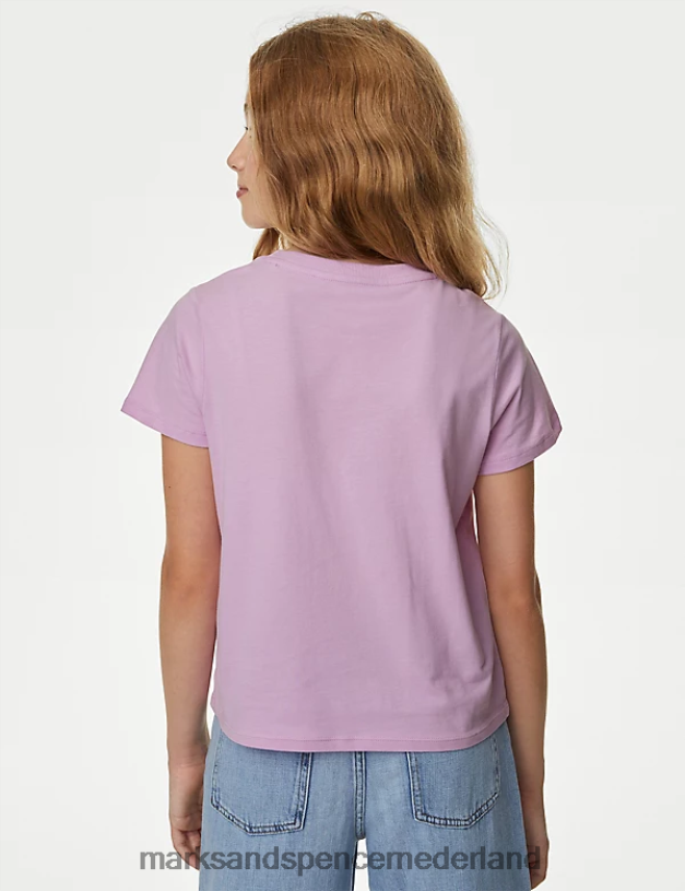 Marks & Spencer kinderen 4 stuks puur katoenen geborduurde palmt-shirts multi kleding N8VZP9739