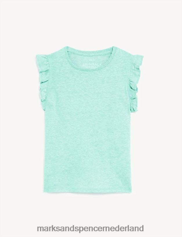 Marks & Spencer kinderen T-shirt van katoenmix aquatisch kleding N8VZP9440