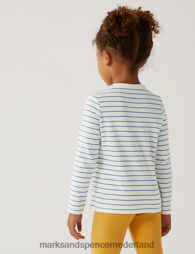 Marks & Spencer kinderen 5 stuks puur katoenen konijntjes en effen tops multi kleding N8VZP9384