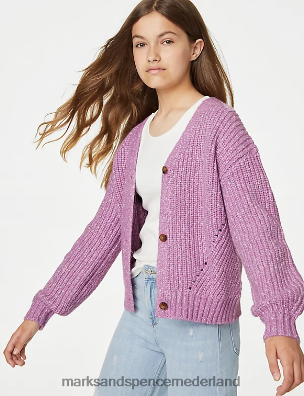 Marks & Spencer kinderen effen vest roze kleding N8VZP9044