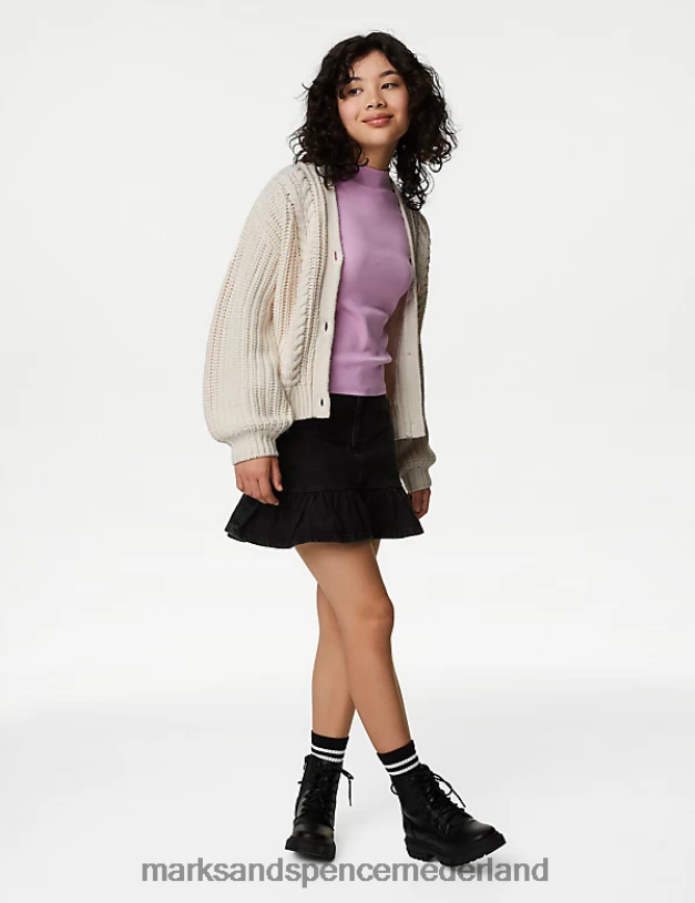 Marks & Spencer kinderen kabelgebreid vest ivoor kleding N8VZP9125