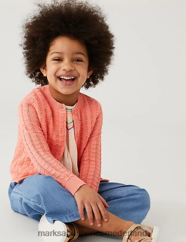 Marks & Spencer kinderen vest van puur katoen koraal kleding N8VZP9514