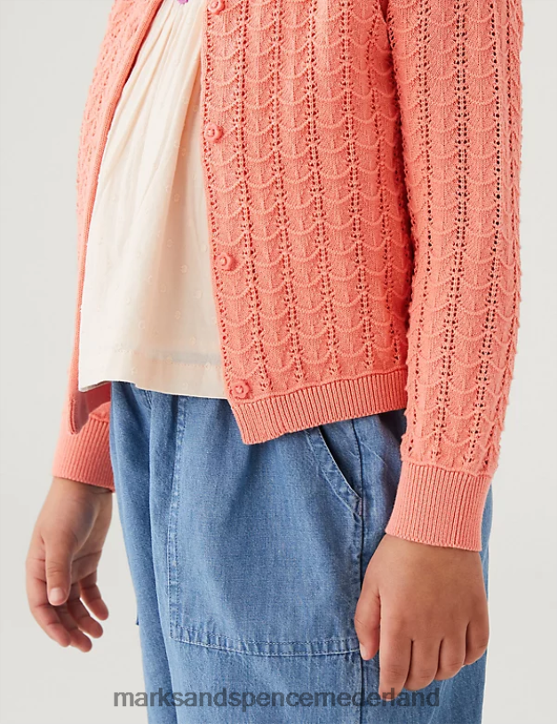 Marks & Spencer kinderen vest van puur katoen koraal kleding N8VZP9514