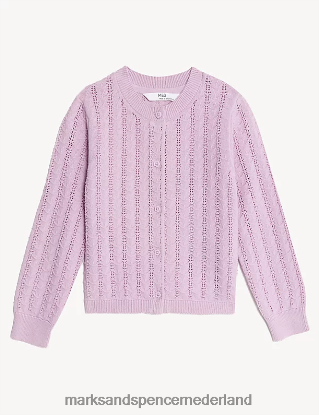 Marks & Spencer kinderen vest van puur katoen roze kleding N8VZP9513