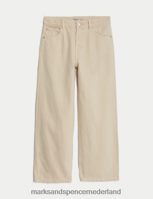 Marks & Spencer kinderen Denimjeans met wijde pijpen neutrale kleding N8VZP9014