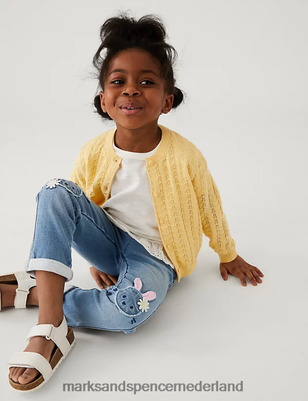 Marks & Spencer kinderen gewone konijnenjeans denim kleding N8VZP9389