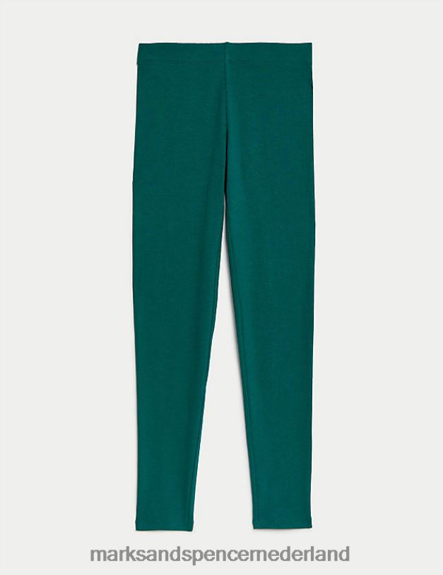 Marks & Spencer kinderen katoenrijke geribde legging groente kleding N8VZP9671