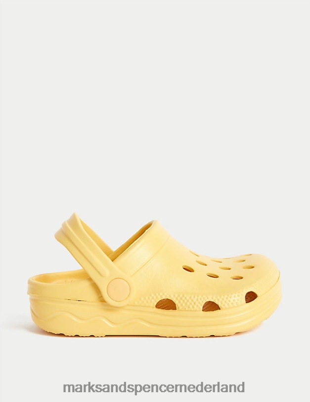 Marks & Spencer kinderen effen vakantieklompen lichtroze kleding N8VZP8711