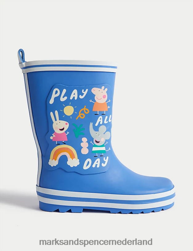 Marks & Spencer kinderen Freshfeet Peppa Pig-laarzen blauw schoenen N8VZP9150