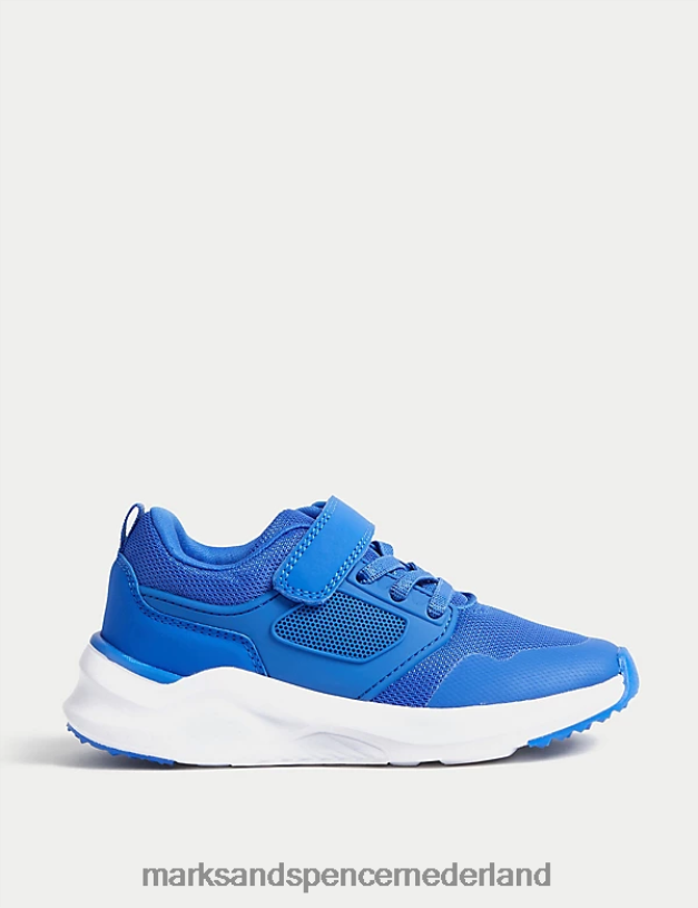 Marks & Spencer kinderen Freshfeet riptape-sportsneakers blauw schoenen N8VZP9960