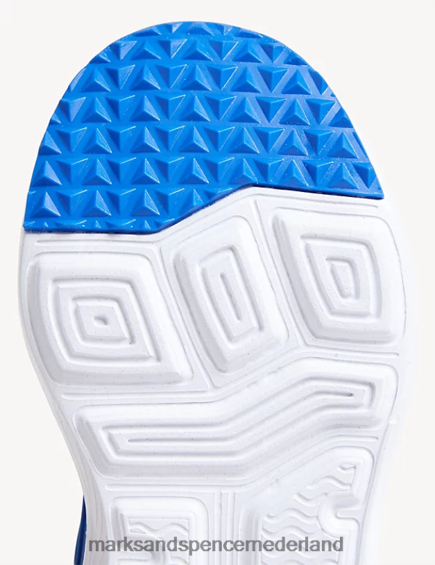 Marks & Spencer kinderen Freshfeet riptape-sportsneakers blauw schoenen N8VZP9960
