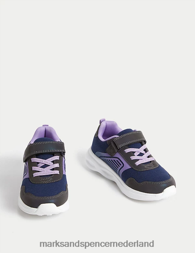 Marks & Spencer kinderen Freshfeet sport-riptape-sneakers marine mix schoenen N8VZP9406