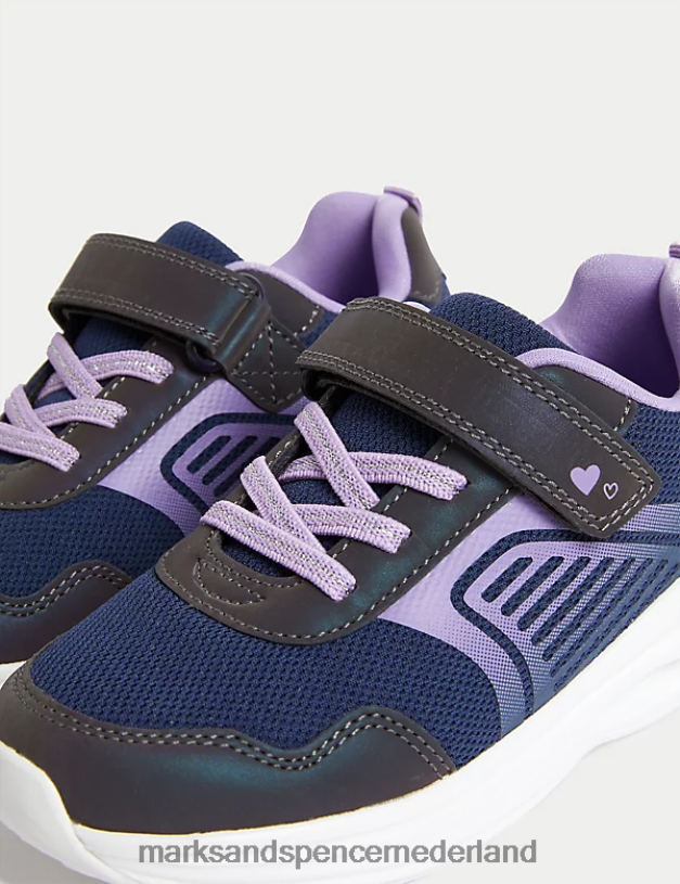 Marks & Spencer kinderen Freshfeet sport-riptape-sneakers marine mix schoenen N8VZP9406