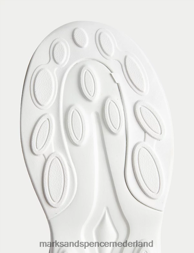 Marks & Spencer kinderen Freshfoot sporttrainers zwarte mix schoenen N8VZP9397