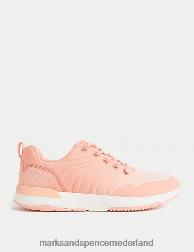 Marks & Spencer kinderen Freshfoot-trainers koraal schoenen N8VZP9673