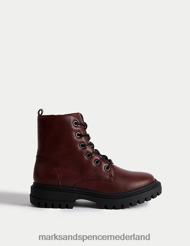 Marks & Spencer kinderen Freshfoot veterlaarzen BES schoenen N8VZP9624