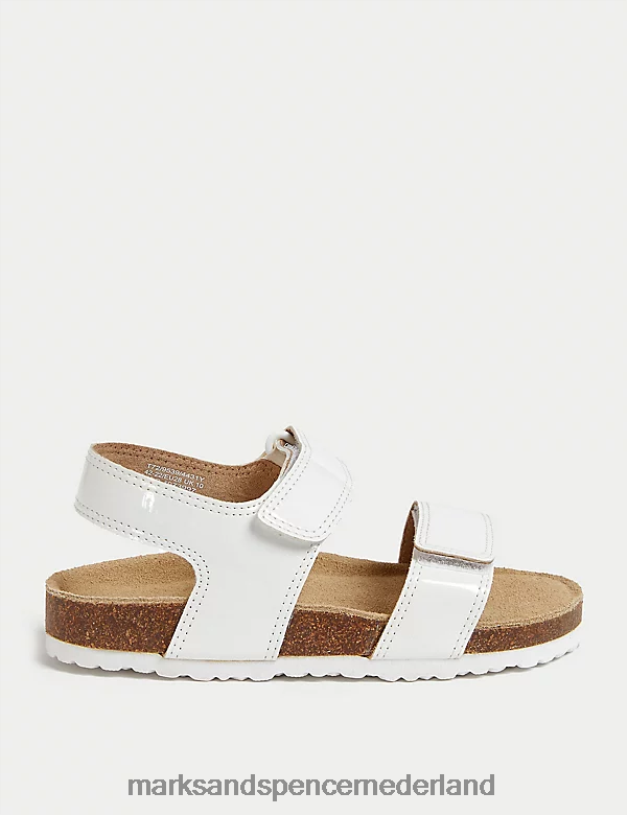 Marks & Spencer kinderen Sandalen met riptape-voetbed wit schoenen N8VZP8698