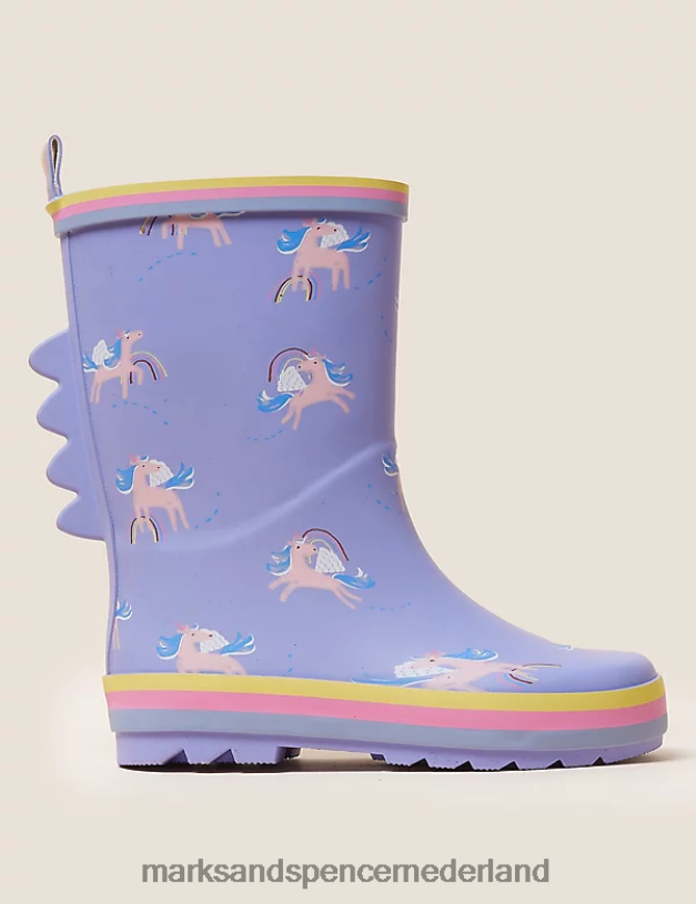 Marks & Spencer kinderen eenhoorn laarzen blauw schoenen N8VZP9889