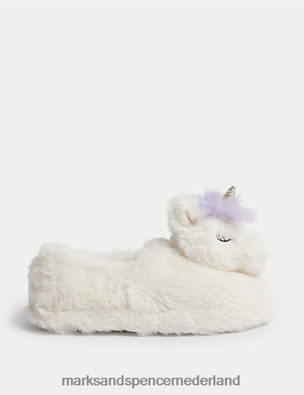 Marks & Spencer kinderen eenhoorn pantoffels room schoenen N8VZP9662