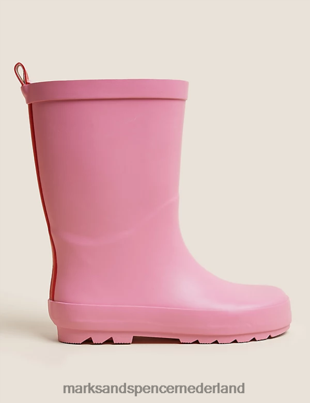 Marks & Spencer kinderen gewone laarzen roze schoenen N8VZP9945