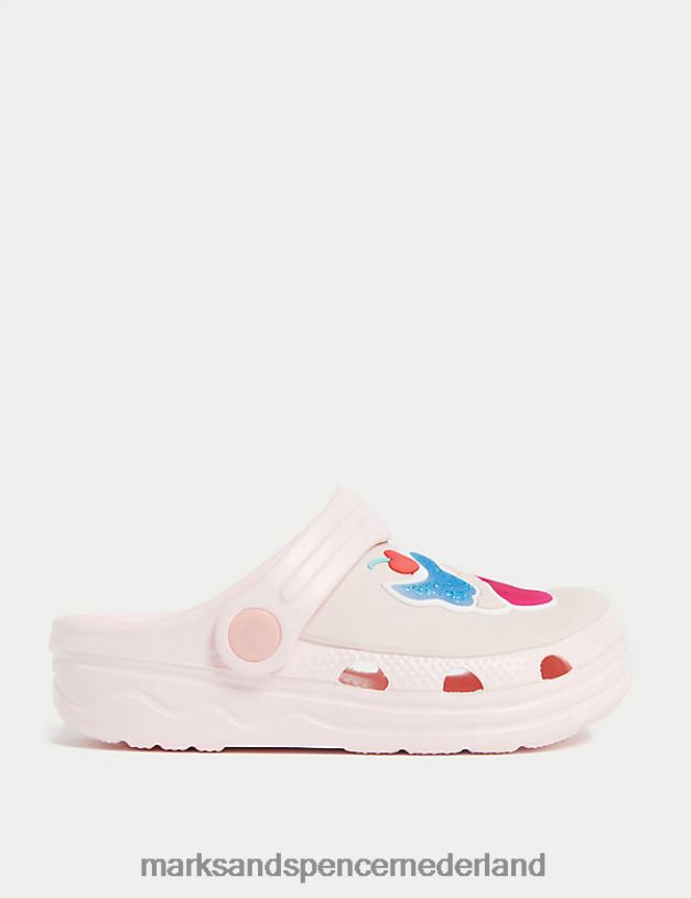 Marks & Spencer kinderen ijs klompjes roze schoenen N8VZP9471