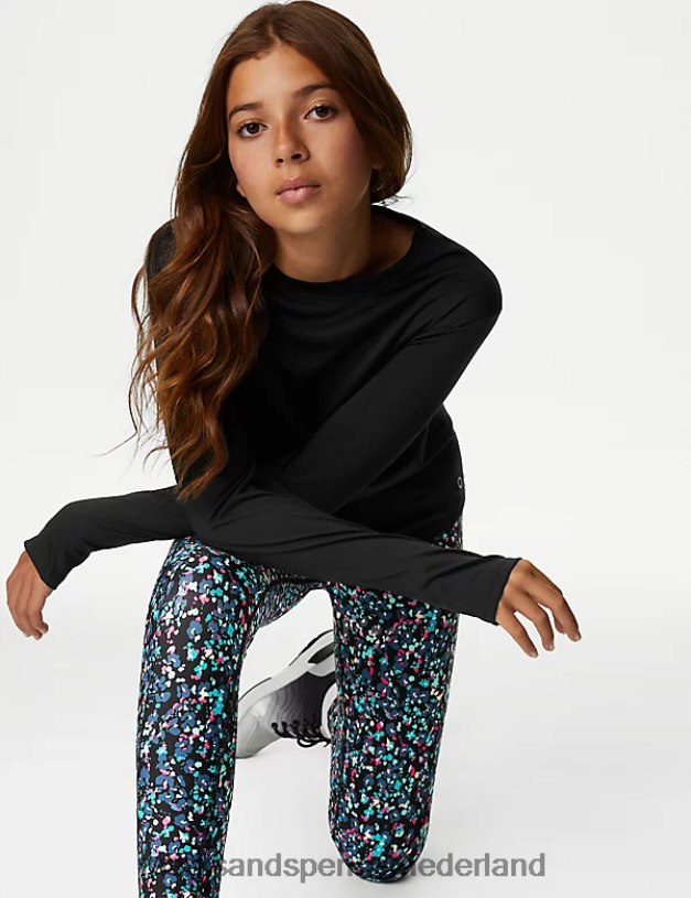 Marks & Spencer kinderen sport topje zwart schooluniform N8VZP8312