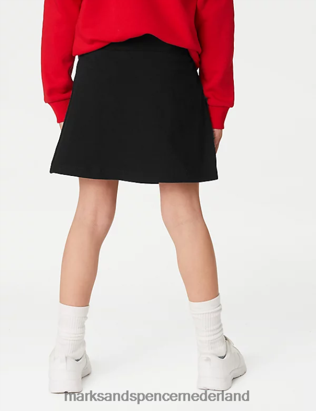 Marks & Spencer kinderen katoen met stretch sportschoolskorts zwart schooluniform N8VZP9193