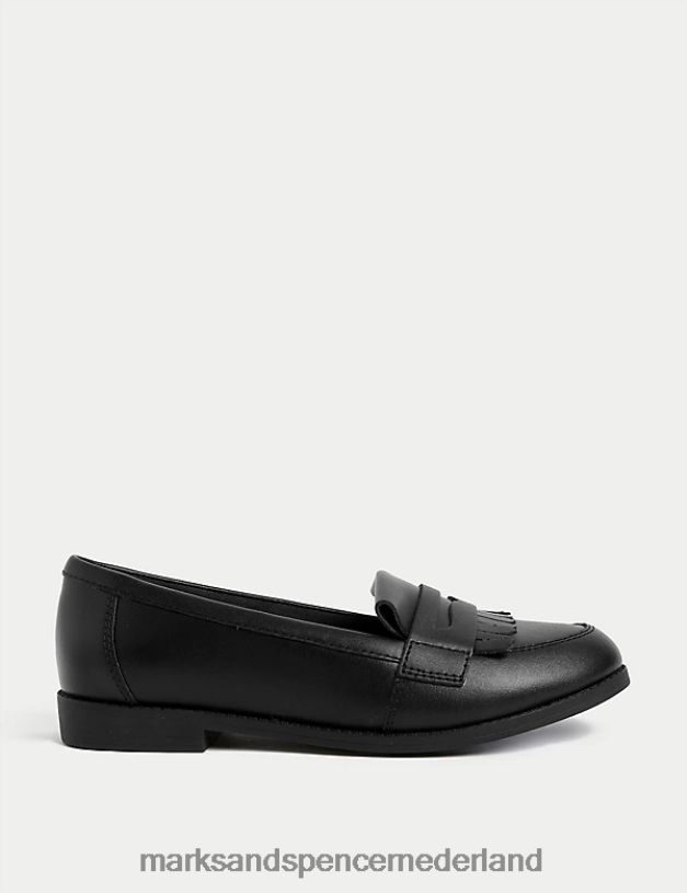 Marks & Spencer kinderen leren Freshfeet schoolloafers zwart schooluniform N8VZP9721