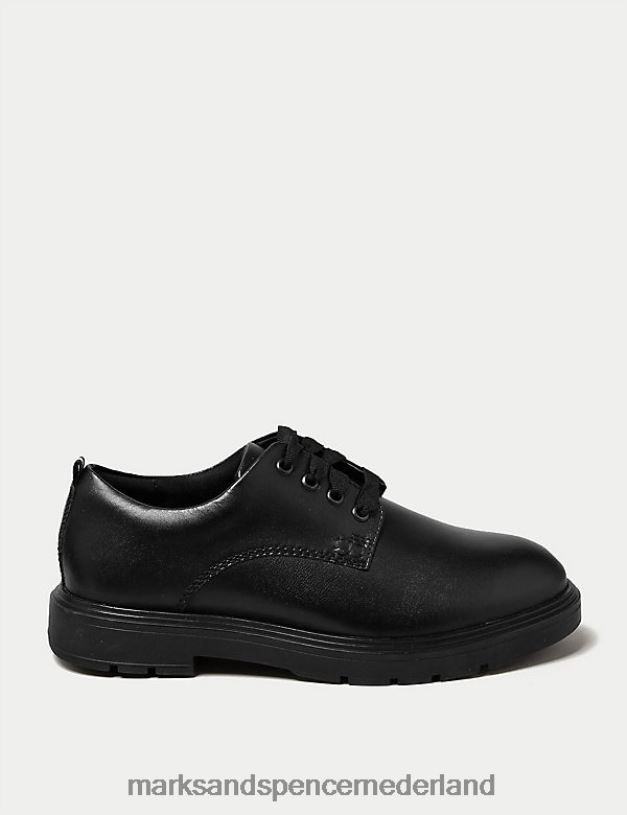 Marks & Spencer kinderen leren Freshfoot schoolschoenen zwart schooluniform N8VZP8739