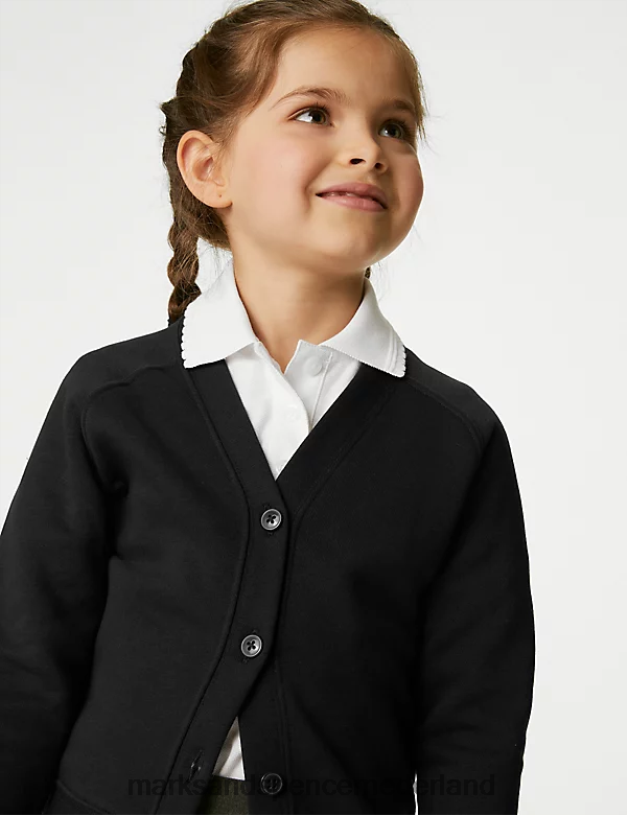 Marks & Spencer kinderen Katoenen schoolvest met normale pasvorm zwart schooluniform N8VZP9708