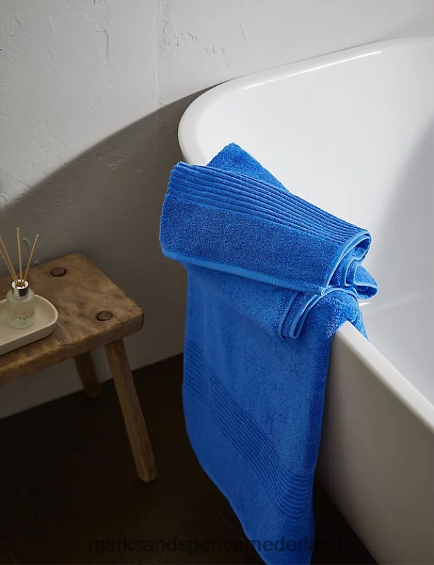 Marks & Spencer unisex Luxe handdoek van Egyptisch katoen koningsblauw accessoires N8VZP3635