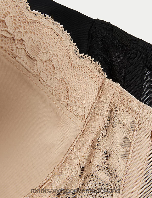 Marks & Spencer unisex Set van 2 beugelbh\'s met meerdere beugels rozenkwarts kleding N8VZP4074