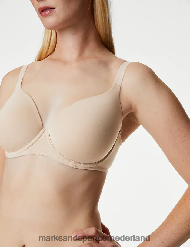 Marks & Spencer unisex Set van 3 T-shirt-bh\'s met beugel en volledige cup opaline mix kleding N8VZP5