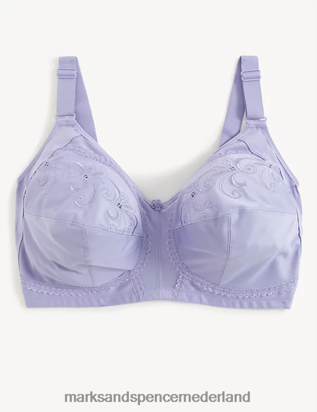 Marks & Spencer unisex geborduurde bh met volledige cup voor volledige ondersteuning lavendel kleding N8VZP4353