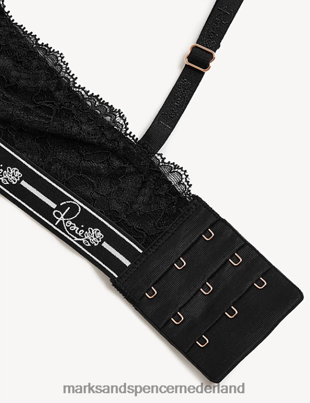 Marks & Spencer unisex geribbelde lounge bh zonder beugel zwart kleding N8VZP4638