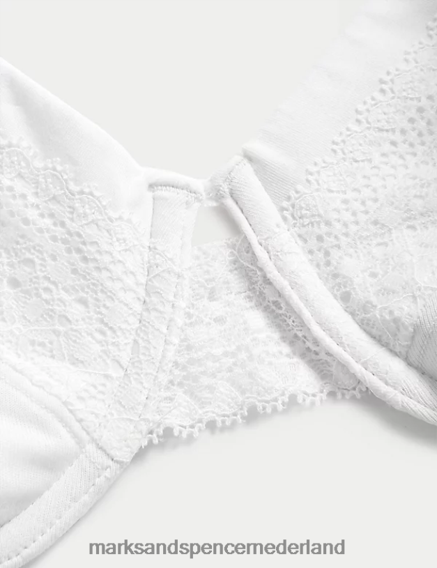 Marks & Spencer unisex katoenen T-shirtbeha met cool comfort en beugel wit kleding N8VZP3688