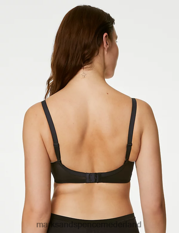 Marks & Spencer unisex niet-gevoerde bralette van kant zwart kleding N8VZP3787