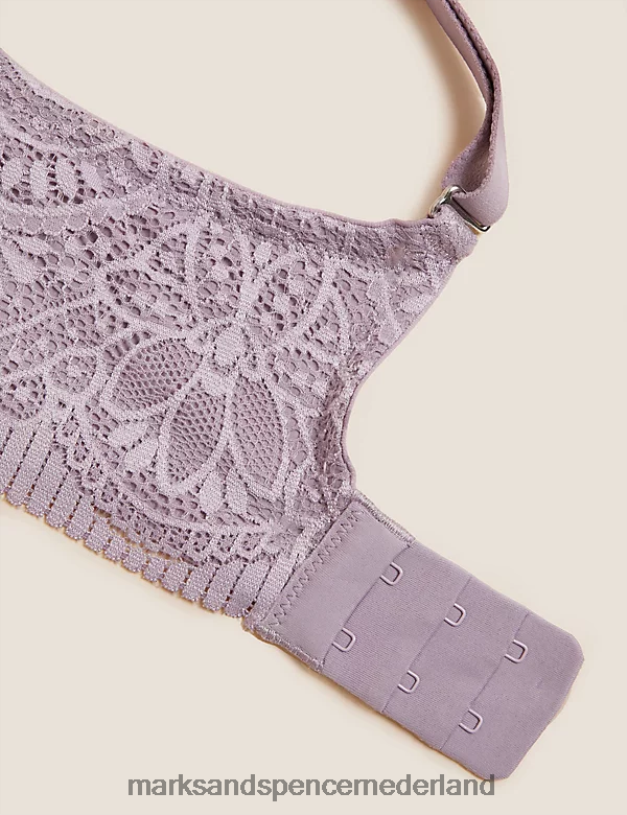 Marks & Spencer unisex zachte body-beha zonder beugel bestrooide lila kleding N8VZP4044