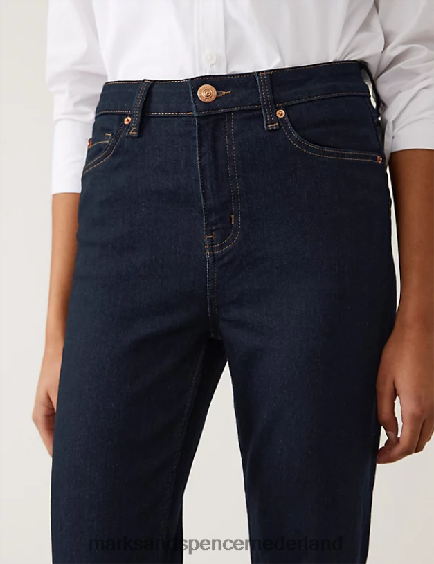 Marks & Spencer unisex Bootcut jeans van Eva indigo-mix kleding N8VZP483